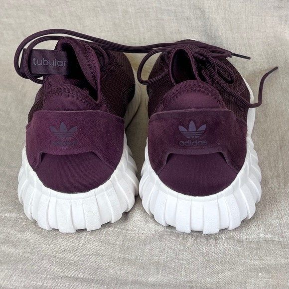 Adidas Tubular Dawn Womens Shoes Burgundy Athletic Sneakers Size 9.5 - Picture 9 of 9